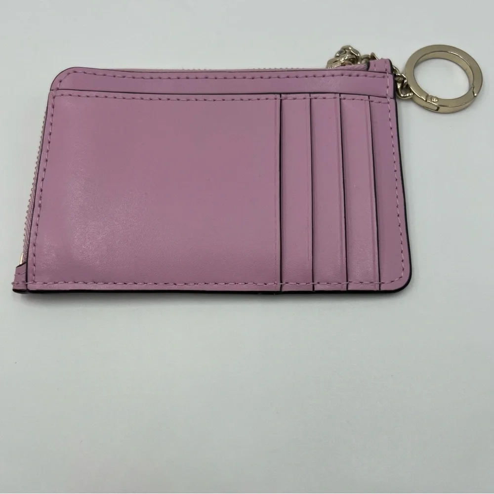 Kate Spade Quartz Pink Medium Zip Card Holder - Picture 3 of 5